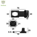 GL-12155 أسود HASP DOOR LATCH LOTCH FOR TRACK TOULBOX Cabinet Stres